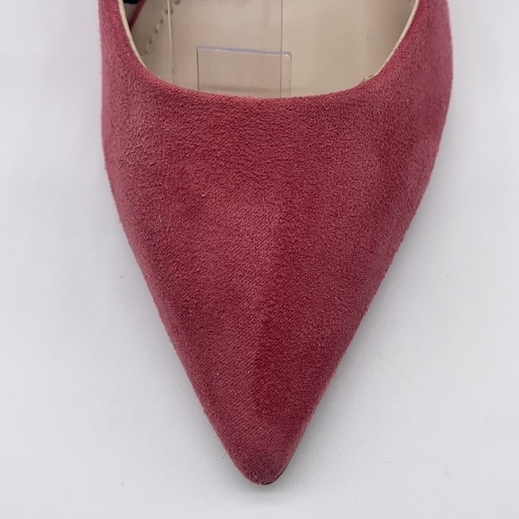 H&M - Raspberry Pink Suede Like Heels Size 36 or 5.5 - Picture 10 of 16